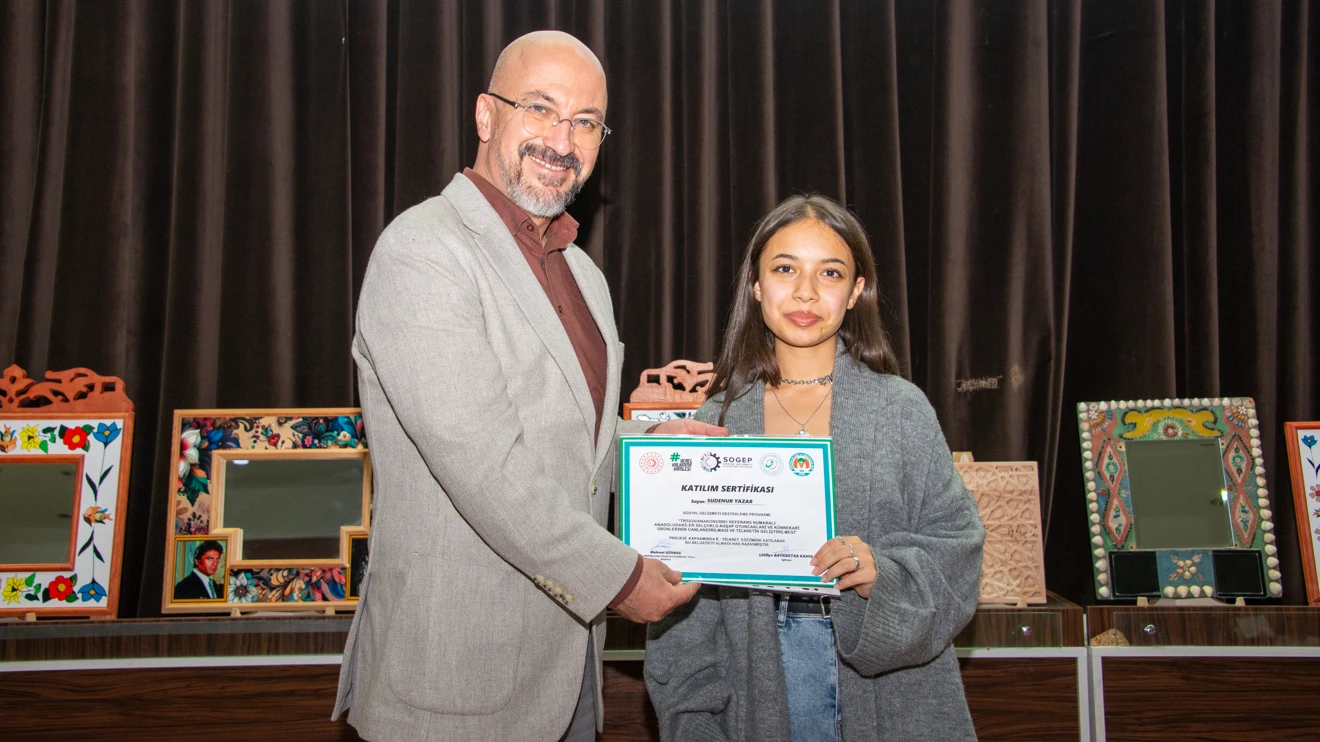 ‘Anadoludakiler’ Projesi’nde eğitim alan öğrenciler sertifikalarına kavuştu